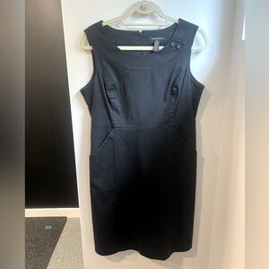 Banana republic black sleeveless dress